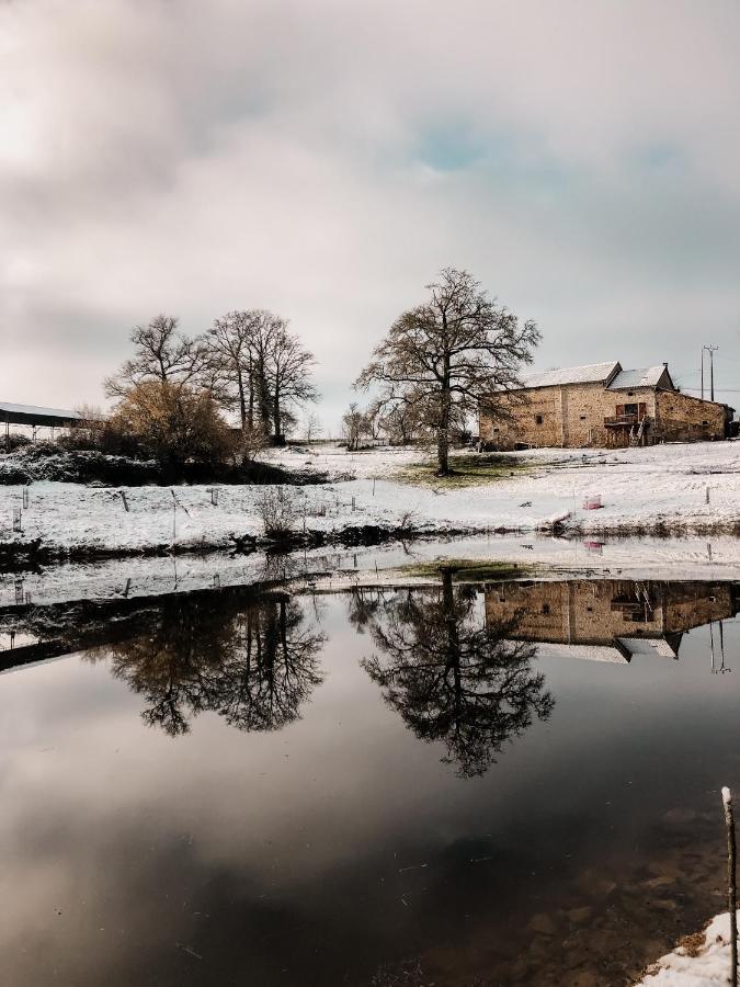 La Ferme Du Pont De Maumy, Cabane Au Bord De L'Etang Et Bain Nordique Busserolles Zewnętrze zdjęcie