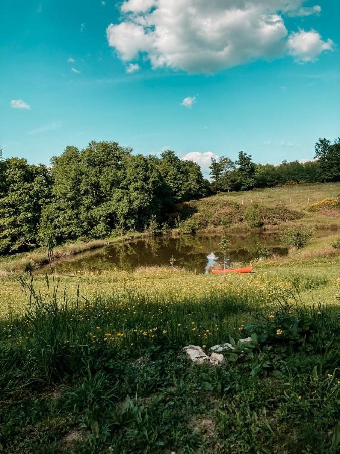 La Ferme Du Pont De Maumy, Cabane Au Bord De L'Etang Et Bain Nordique Busserolles Zewnętrze zdjęcie