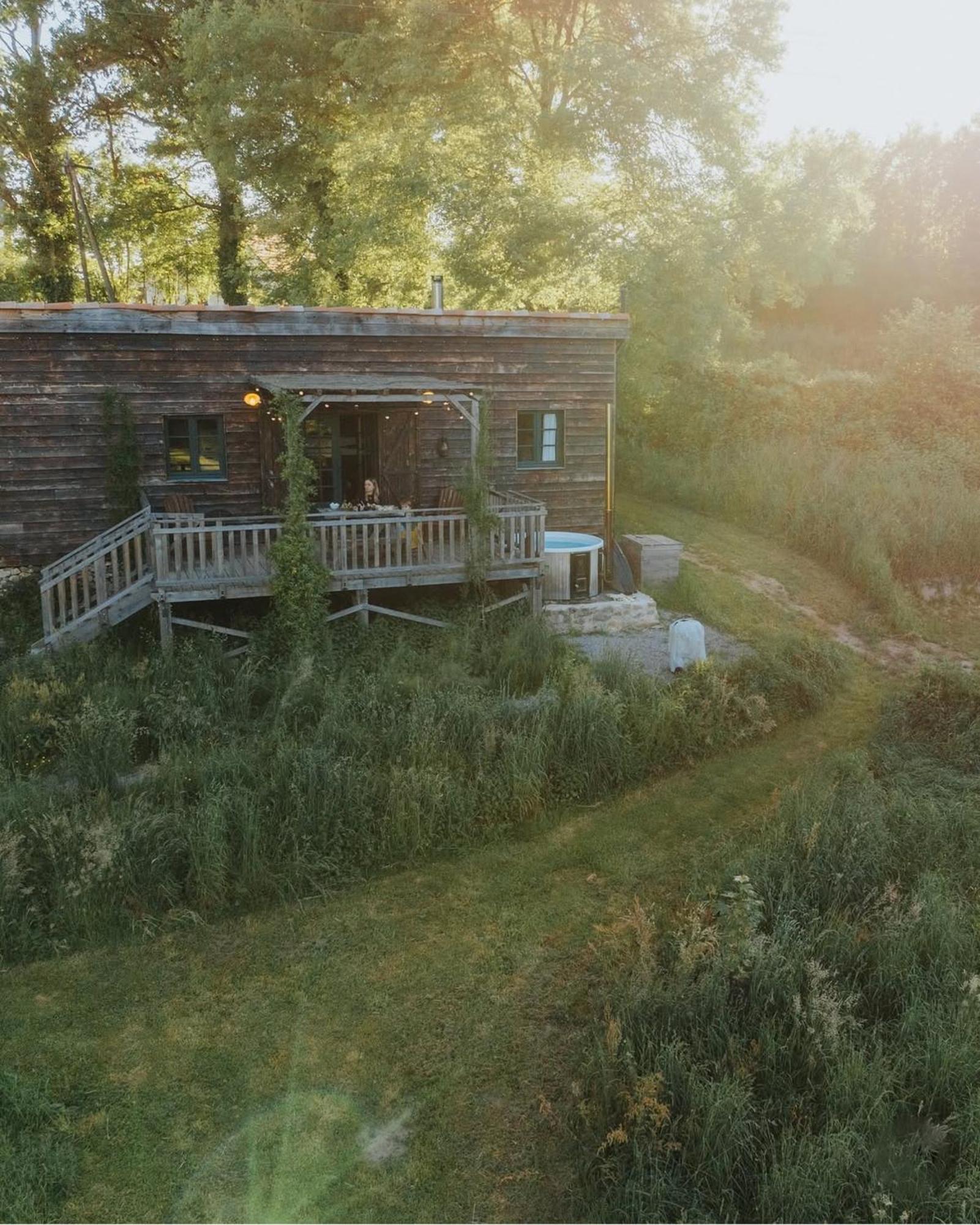 La Ferme Du Pont De Maumy, Cabane Au Bord De L'Etang Et Bain Nordique Busserolles Zewnętrze zdjęcie